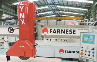 Farnese Lynx Plus Bridge Saw 20HP with Pneumatic Tilt