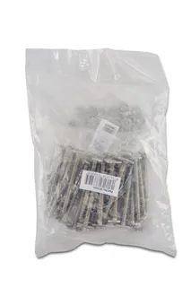 DX T-31 Anchors with Nuts and Washers 1/4" x 2 1/2" Pack of 25