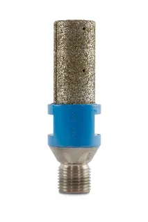 Diamond Wright Grinding Drum  1" Diameter x 2" Long  1/2" Gas 30/40 Grit With Slots