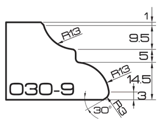 ADI MFP5 120 Series Profile Wheels O30-9 35mm Bore Position 5