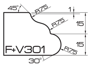 ADI Express 120 Series Profile Wheels FV30-1 35mm Bore Position 5