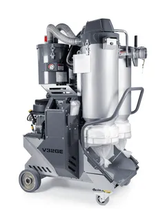 Lavina V32GE Elite Propane Dust Vacuum 470CFM Manual Filter Cleaning 