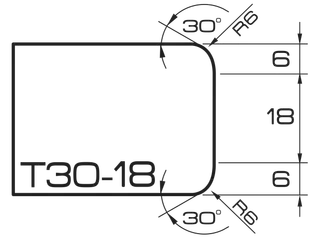 ADI UHS 80 Series Profile Wheels T30-18 35mm Bore Position 1