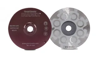 Diarex Resin Filled Cup Wheel 4" 5/8"-11 Thread Medium