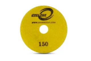 Cyclone Engineered Stone White Polishing Pad 4" 150 Grit