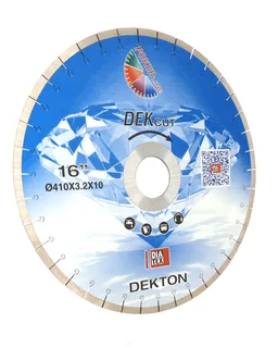 DiaTex DEKcut Bridge Saw Blade for Dekton 14" 10mm Segments 50/60 Arbor