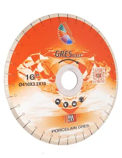 DiaTex GREScut Bridge Saw Blade for Dekton 16" 10mm Segments 50/60 Arbor