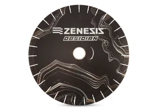 Zenesis Obsidian Black Bridge Saw Blade 18", 25mm Segments 50/60mm Arbor