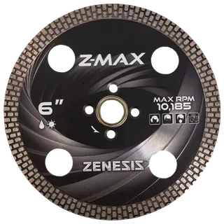 Zenesis Z-Max Turbo Blade 6" 5/8"-20mm-7/8", 4 Holes