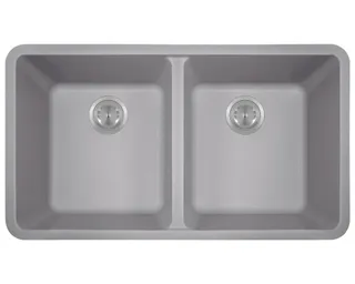 Revere 50/50, Silver Undermount Granite Sink
