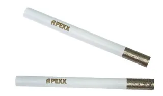 Apexx White Incremental Bit Micro 8 x 20mm Straight Shank