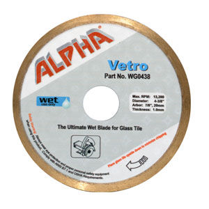 Alpha Vetro Glass Blade