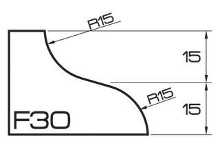 ADI UHS Profile F30 3cm 120 Series CNC Profile Wheels