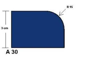 Blue Premium A30 Eased Edge Router Bit