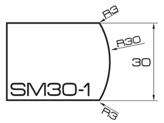 ADI UHS Profile SM30-1 3cm 80 Series CNC Profile Wheels