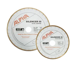 Alpha Silencer III Dekton Blades