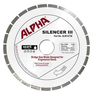 Alpha Silencer III Engineered Stone Blade 16" 60/50mm