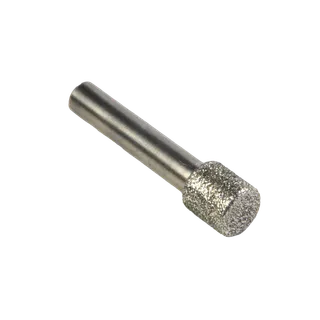 Diamond Wright Electroplated Profiling Bit 902-221-2525 5/8" Dia Blunt x 3/4" Long with 6mm Shaft, 50/60 Grit