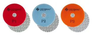 Pulsar Universal 3 Step Wet Dry Diamond Polishing Pads 4"