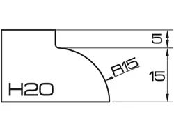 ADI UHS Profile H20 2cm 120 Series CNC Profile Wheels
