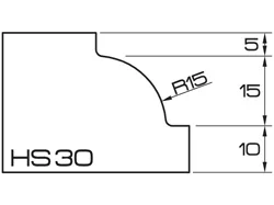 ADI UHS Profile HS30 3cm 120 Series CNC Profile Wheels