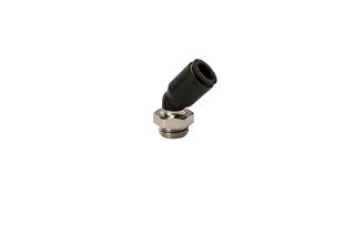 Manzelli Elbow Connector with 1/4&quot; Thread for 8mm Air Tube, 45 Degree