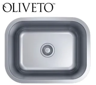 Oliveto Stainless Steel Sink 21"x 15 3/4" x 7" Deep