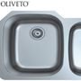 Oliveto Stainless Steel Sink 16 Gauge 60/40
