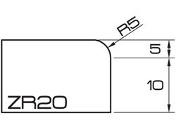 ADI UHS Profile ZR20 2cm 80 Series CNC Profile Wheels R=5mm