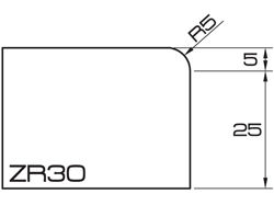 ADI UHS Profile ZR30 3cm 80 Series CNC Profile Wheels R=5mm