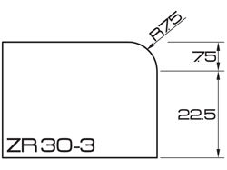 ADI UHS Profile ZR30-3 3cm 80 Series CNC Profile Wheels R=7.5mm